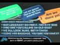 Rectangular Sassy Luggage Tag