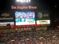 Anaheim Angels Baseball Willits hits a double vs. Oakland A\