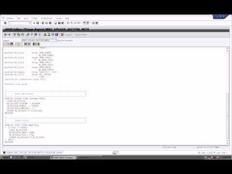 how to handle table control in bdc