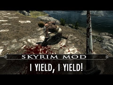 how to yield in skyrim