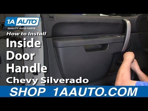 How To Install Replace Inside Door Handle 2007-13 Chevy Silverado LS LT GMC Sierra SL SLE