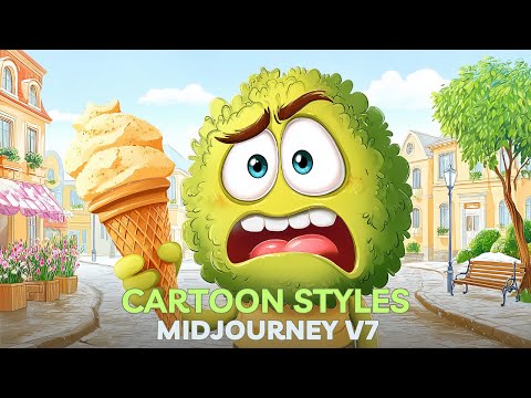 25 CARTOON Midjourney v7 SREF styles