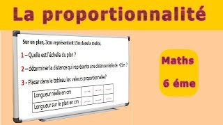 Maths 6ème - La proportionnalité échelle des plans Exercice 2