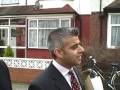 Sadiq Khan MP speaks to residents about the Springfield Development