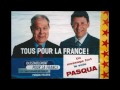 charles pasqua est ce que l'on nomme une ic�ne, une com�te, un miracle. a ce titre et faisant passer l'int�r�t sup�rieur de la r�publique et de la nation avant toute autre consid�ration. l'abn�gation est la premi�re vertu de cet homme en tout point extraordinaire, cette vid�o est donc un appel � voter pour lui en 2012, m�me si il se trouvait qu'il ne trouve pas ses 500 parrainages, ou pire, qu'il ne se pr�sente pas (ce serait bien �tonnant vu son engagement constant � redresser le beau pays de france). rejoignez le groupe facebook 