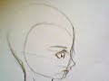 tutorial dibujar manga 2 cabeza perfil/3 cuartos