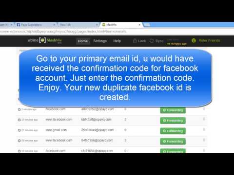 how to make email id on facebook