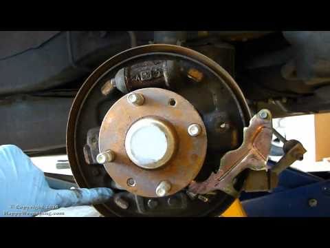 Mazda Protege – Replacing Rear Drums And Shoes | Removal And Installation |