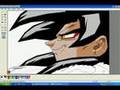 Drawing Goku ssj4 in MS Paint