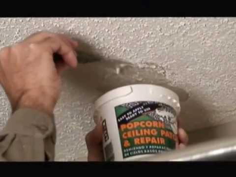 how to patch popcorn ceiling