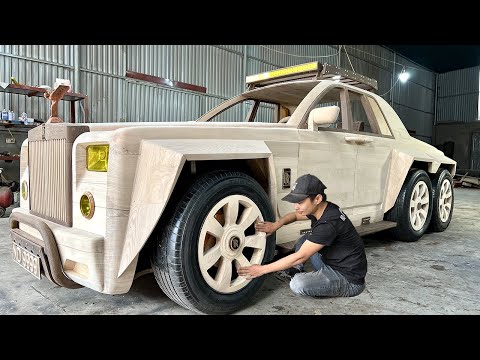 Rolls-Royce de madera y de seis ruedas - Así se hizo