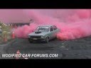 V8 Gemini Red Smoke Burnout Southcoast Nationals Moruya 2008