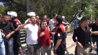 Demirtaş'ın mitinginin ardından çıkan olaylarda polis biber gazı kullandı