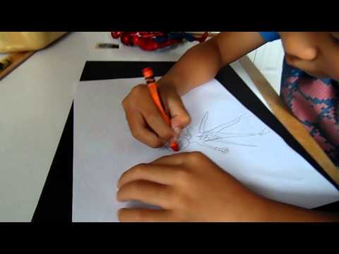 how to draw iron spider