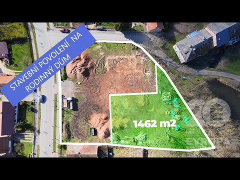Video Prodej pozemkové parcely určené ke stavbě rodinného domu o velikosti 1462 m2 v obci Kratonohy