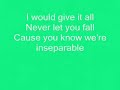 Inseparable - jonas brothers (with lyrics)