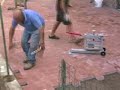 Test of concrete paving block cutter art. 6R.wmv