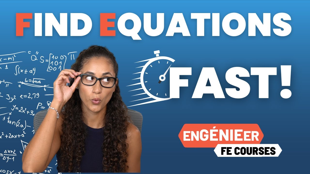 How to find equations faster on the FE exam (2022)