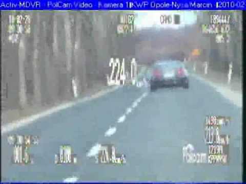 224 km/h na liczniku - tyle miał pirat drogowy zatrzymany pod Nysą