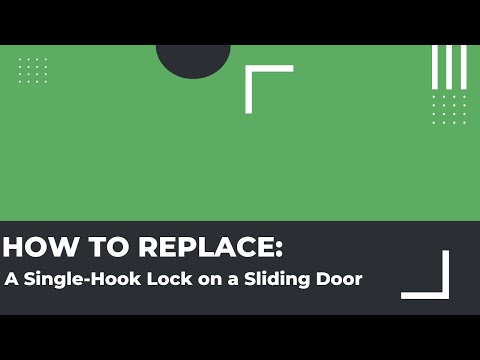 how to lock a sliding door