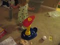 Emme hitting the ball