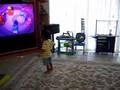 Neal dancing to Backyardigans 
