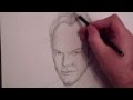 How to draw Hugo Weaving, Elrond, in the Hobbit with Faber Castell Pencils by Peter Schunk