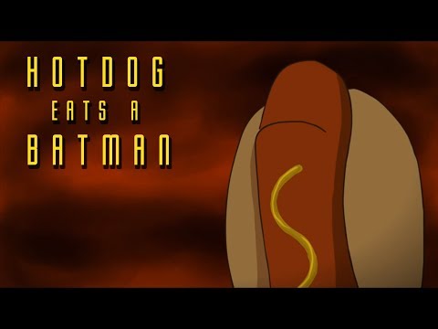 Hotdog Eats a Batman