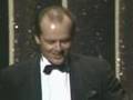 Jack Nicholson winning an Oscar® for Terms of Endearment
