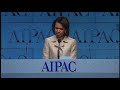 Secretary of State Condoleezza Rice Addresses AIPAC