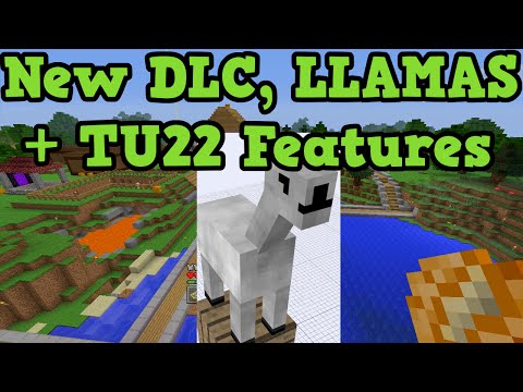 Minecraft PS3 + Xbox 360 New DLC, LLAMAS and All TU22 Features