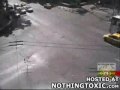CCTV ambulance fliped going insanly fast