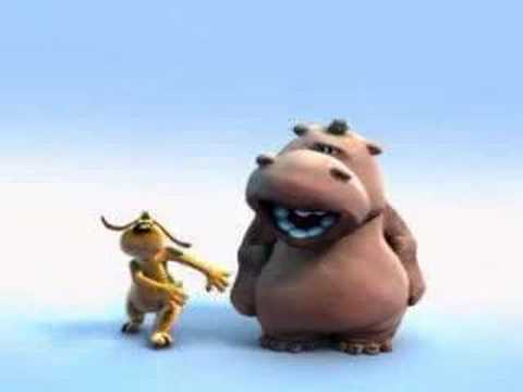 hippo - Il simpatico ippopotamo canta una delle sue più famose canzoni: The Lion Sleeps Tonight.