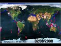 Worldwide Earthquakes (1/1/08 - 4/27/08)