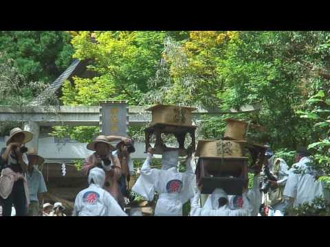 国造神社のおんだ祭（その④神社帰還）