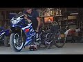 Stunt motorcylce riding paraplegic