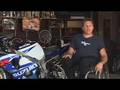 Stunt motorcylce riding paraplegic