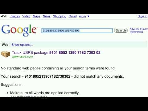 Package Tracker into Google Search