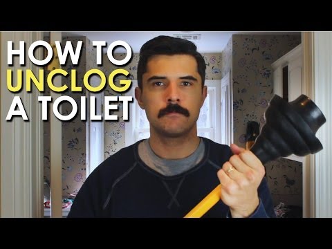 how to unclog super clogged toilet