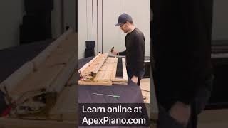 Remove Piano Action Stack from Keys - Piano Tuner Training #shorts
