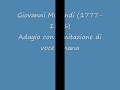 Giovanni Morandi (1777-1856) Adagio con l'imitazione di voce umana