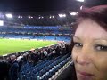 Singing there team off at the end of the match