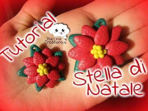 Ciondolo stella di Natale in Fimo