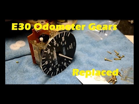 BMW E30 Odometer Gear Replacement How-To DIY