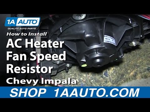 How To Install Replace AC Heater Fan Speed Resistor 2006-12 Chevy Impala