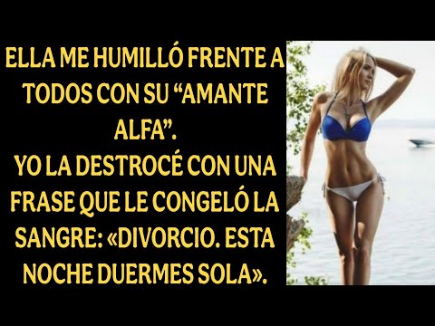 Ella me humilló frente a todos con su “amante alfa”.Yo la destrocé con una frase que le congeló la..