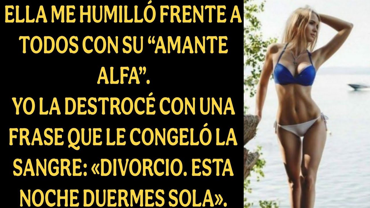 Ella me humilló frente a todos con su “amante alfa”.Yo la destrocé con una frase que le congeló la..