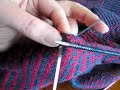 Picking up stitches for a knit on band or facing