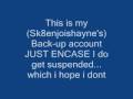 Sk8enjoishayne's back-up account!