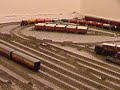 Hornby-Dublo vintage model railway - Trix Warship on freight